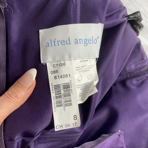 Plum Bridesmaid Dress, - Picture 5 of 5